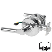 Schlage ND10S-BRW-RX Cylindrical Passage Set, Broadway Lever, Non-Keyed, Request To Exit Switch, US26-625 Bright Chrome