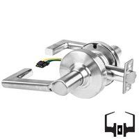 Schlage ND10S-LON-RX Cylindrical Passage Set, Longitude Lever, Non-Keyed, Request To Exit Switch, US26-625 Bright Chrome