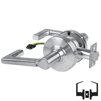 Schlage ND10S-LON-RX Cylindrical Passage Set, Longitude Lever, Non-Keyed, Request To Exit Switch, US26D-626 Satin Chrome