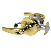 Schlage ND44S-ATH Cylindrical Hospital Privacy Lock, Athens Lever, Non-Keyed, US3-605 Bright Brass