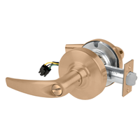 Schlage ND44S-ATH Cylindrical Hospital Privacy Lock, Athens Lever, Non-Keyed, US10-612 Satin Bronze