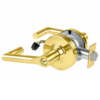 Schlage ND44S-BRK Cylindrical Hospital Privacy Lock, Boardwalk Lever, Non-Keyed, US3-605 Bright Brass