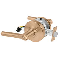Schlage ND44S-BRW Cylindrical Hospital Privacy Lock, Broadway Lever, Non-Keyed, US10-612 Satin Bronze
