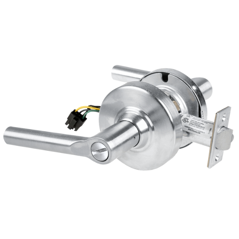 Schlage ND44S-BRW Cylindrical Hospital Privacy Lock, Broadway Lever, Non-Keyed, US26D-626 Satin Chrome