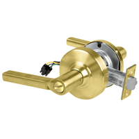 Schlage ND44S-LAT Cylindrical Hospital Privacy Lock, Latitude Lever, Non-Keyed, US4-606 Satin Brass