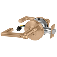 Schlage ND44S-LON Cylindrical Hospital Privacy Lock, Longitude Lever, Non-Keyed, US10-612 Satin Bronze