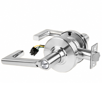 Schlage ND44S-LON Cylindrical Hospital Privacy Lock, Longitude Lever, Non-Keyed, US26-625 Bright Chrome