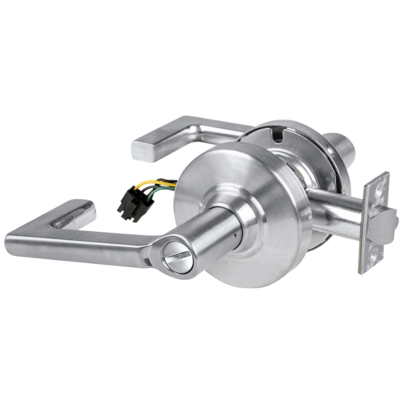 Schlage ND44S-LON Cylindrical Hospital Privacy Lock, Longitude Lever, Non-Keyed, US26D-626 Satin Chrome