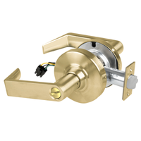 Schlage ND44S-RHO Cylindrical Hospital Privacy Lock, Rhodes Lever, Non-Keyed, US4-606 Satin Brass