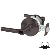 Schlage ND50-BD-BRW Broadway lever entrance lock, 643E dark bronze, SFIC prep less core cylindrical lock