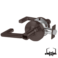 Schlage ND50-BD-LON 613 cylindrical entrance lock with Longitude lever, dark bronze finish, SFIC less core