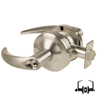 Schlage ND50PD-OME Cylindrical Entrance/Office Lock, Omega Lever, Schlage "C", Keyed Different