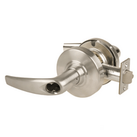 Schlage ND70JD-ATH 619 cylindrical classroom lock with Athens lever, satin nickel, less core
