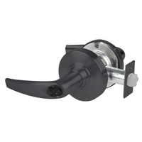 Schlage ND70JD-ATH-622 classroom cylindrical lock, matte black Athens lever with round rose and latch