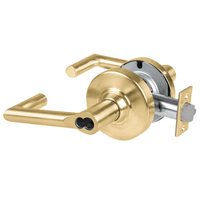 Schlage ND70JD-BRK-606 classroom cylindrical lock, satin brass, Boardwalk lever, FSIC less core