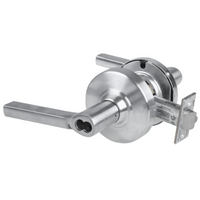 Schlage ND70JD-LAT-626 classroom cylindrical lock, satin chrome, Latitude lever with round rose and latch