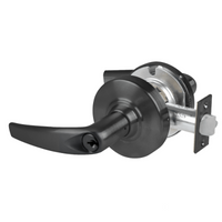 Schlage ND70PD-ATH 622 classroom cylindrical lock with Athens lever, matte black finish and keyed cylinder