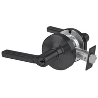 Schlage ND70PD-LAT 622 classroom cylindrical lock with Latitude lever, matte black finish and latch