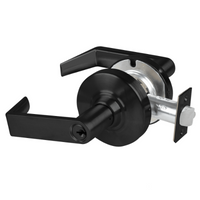 Schlage ND70PD-RHO 622 classroom cylindrical lock, matte black Rhodes lever with keyed cylinder and latch