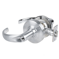 Schlage ND70PD-SPA classroom cylindrical lock, Sparta lever, satin chrome 626, keyed different