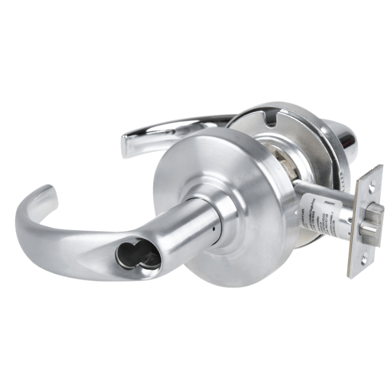 Schlage ND80BD-SPA 626 storeroom cylindrical lock, satin chrome Sparta lever, SFIC prep less core