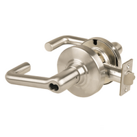 Schlage ND80JD-TLR-619 storeroom cylindrical lock with tubular lever, satin nickel, FSIC less core