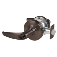 Schlage ND80PD-ATH 613 storeroom cylindrical lock, bronze Athens lever with keyed cylinder and latch