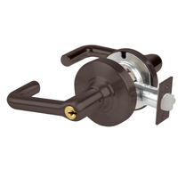 Schlage ND80PD-TLR 613 storeroom cylindrical lock with tubular lever, dark bronze finish, keyed cylinder
