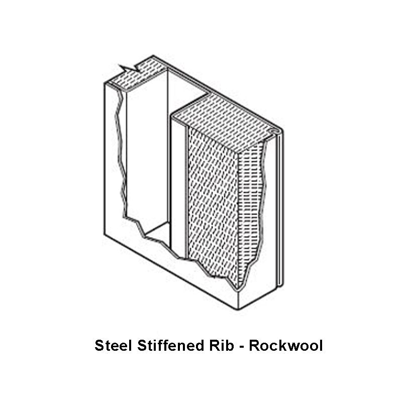 Steel Stiffened Rib - Rockwool core