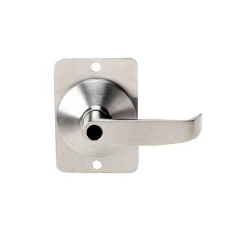 Tell CTL Exit Device Trim, Multiple Functions, For 8000 Series Exit Devices, 2 1/8" bore 2 3/4" backset, Satin Chrome