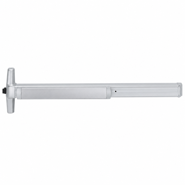 Von Duprin 33AEO Rim Exit Device, Narrow Stile Pushpad, 36 Inch, Exit Only, Less Trim, Hex Key Dogging