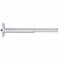Von Duprin 33AEO Rim Exit Device, Narrow Stile Pushpad, 36 Inch, Exit Only, Less Trim, Hex Key Dogging