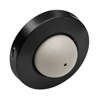 Ives WS406/407-CVX Convex Wall Stop, with Drywall and Masonry Anchors - BLK Matte Black