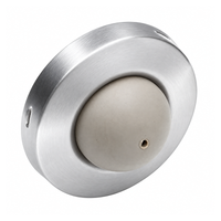 Ives WS406/407-CVX Convex Wall Stop, with Drywall and Masonry Anchors - US26D-626 Satin Chrome