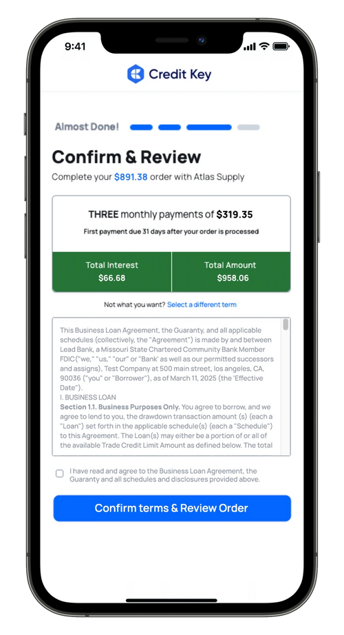 Enjoy flexible payments
