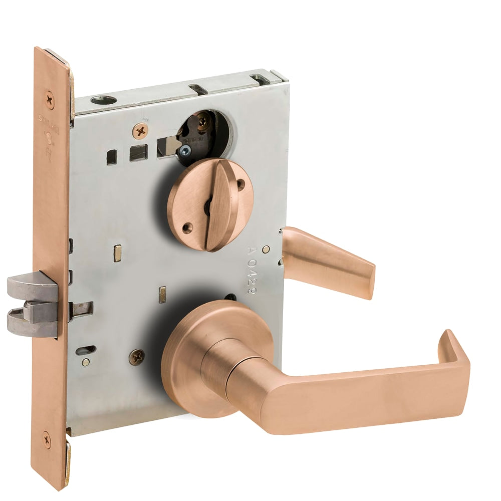 Schlage L9040-06A Bed/Bathroom Privacy Mortise Lock, 06 Lever, A Rose