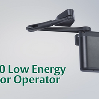 Norton 5845xSQPB-693T ADAEZ Pro Complete Door Operator, Hardwire Kit, 2 Square Push Buttons, Pull Side & Regular Arm, Black, 2 Covers Aluminum