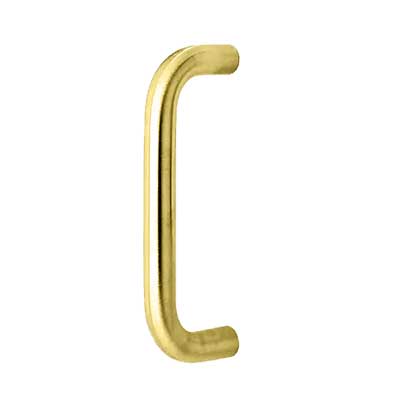 Rockwood 112 Straight Door Pull, 12" Center To Center, 13" Overall, 1" Dia, 2" Clearance
