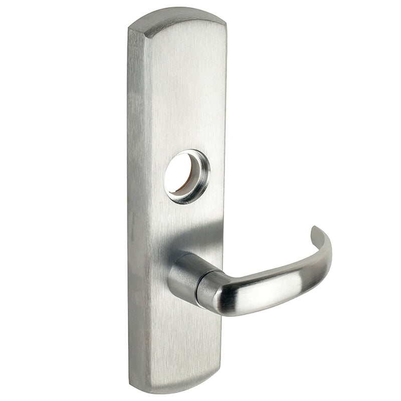 Von Duprin 9927LNL-F-17-626 Fire Rated Surface Vertical Rod Exit Device, With Night Latch Function 17 Lever Escutcheon Trim, Less Cylinder, Satin Chrome