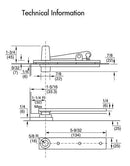Rixson 128-3/4 Center Hung Pivot Set 250 LB Door
