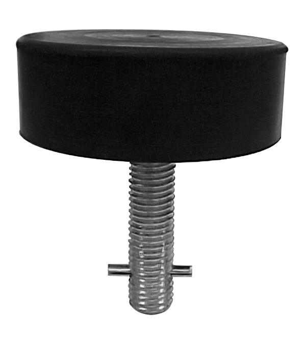 ABH 1803 High Abuse Heavy Duty Floor Stop-Painted Black