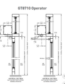 Nabco GT8710 Low Energy Operator, Push Side, Pair Doors, 36" For Each