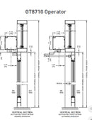 Nabco GT8710 Low Energy Operator, Pull Side, Pair Doors, 48" For Each