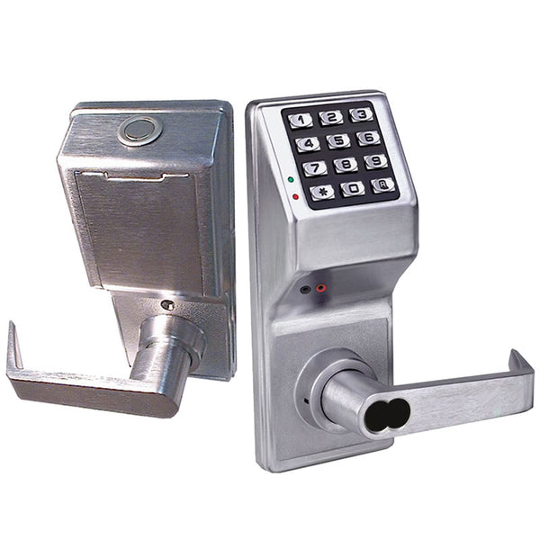 Alarm Lock DL4100IC US26D Pushbutton Cylindrical Door Lock