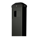 BEA 10Bollard Push Plate Bollard, Powder Coated Carbon Steel, accommodates 4.5 In. and 4.75 In. Square and 4.5 In. Round and Vestibule plates