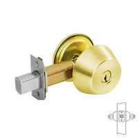 Corbin Russwin DL2212 Cylindrical Double Cylinder Deadlock, L4 Keyway, Keyed Random, [2] Change Keys, Non-Handed.