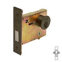 Corbin Russwin DL4112 Mortise Deadlock, Double Cylinder Dark Oxidized Bronze 