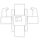 Corbin Russwin UT5210 Pre-Assembled Unit Lockset Passage or Closet Function