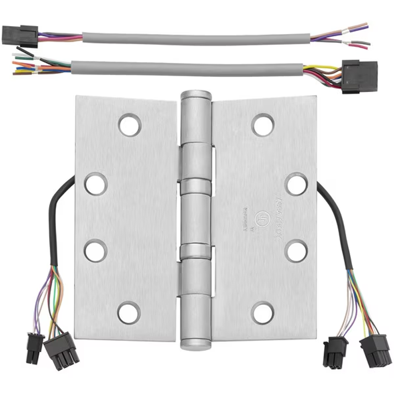 McKinney ElectroLynx Electric Hinge T4A3786QC 5 x 41/2 US26D Satin