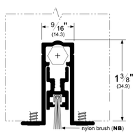 Pemko 411ANBL36 Automatic Door Bottom dimensions 